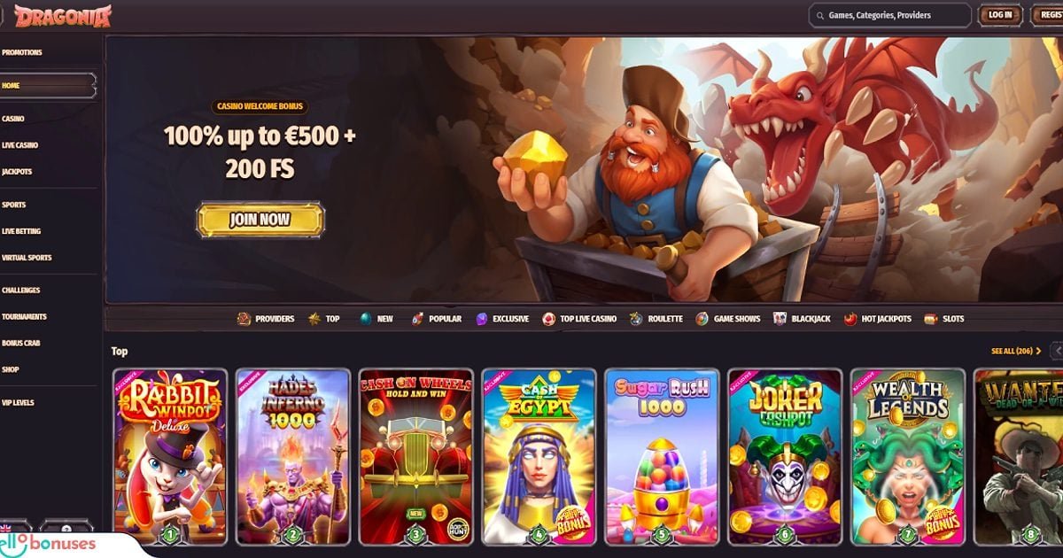 Dragonia opiniones y bono de bienvenida